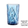 Embossed Glass Tumbler: Versatile Cup for Mouthwash, Juice, Milk, or Beer