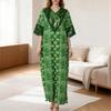Oversized Women Long Sleeve Glitter Sequin Patchwork Print Casual Loose Maxi Kaftan Dress
