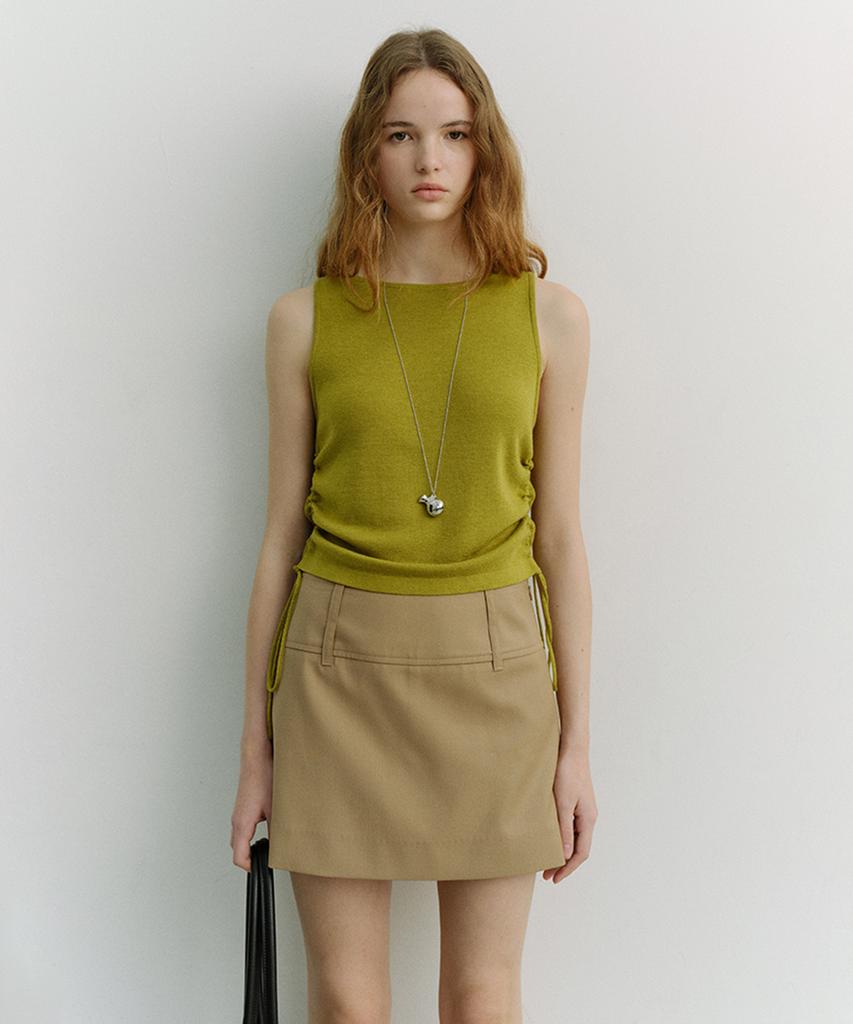 Deonseuteu Layering Knit Top_Udsw6A202_Olive Green