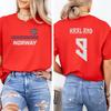 Maglietta Unisex con Grafica Bandiera Norvegese Haaland 2026 Maglia Norvegese 100% Cotone Tee Oversize Uomo Donna
