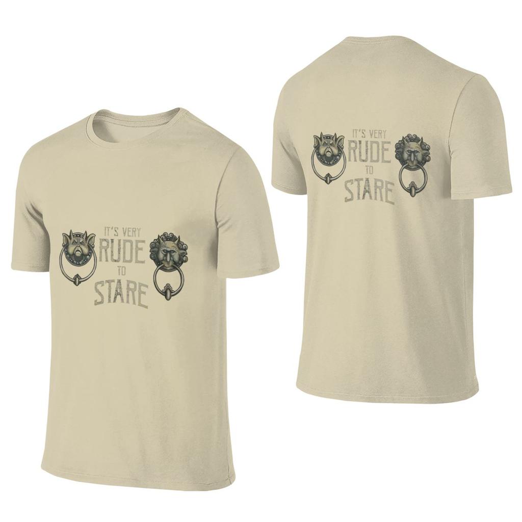 It S Very Rude To Stare Labyrinth Knockers Retro Hong Kong Style Reversible Tshirt Sweet Girl Girlish Feeling Embroidery Tees
