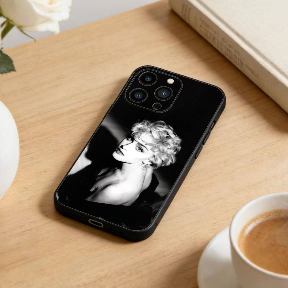Sängerin E-Madonna Handyhülle Für iPhone 17 16 15 14 13 12 Max Plus Silikon Schwarze Hülle