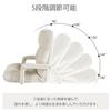 VECELO Seat 5 Levels 3way with Width Extra Thick Thickness Cotton Seats for One Storage Dark Gray Chair, Adjustable, Armrest, Foldable, 70CM, Fluffy,