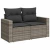 VidaXL Salon de Jardin avec Coussins 13 pcs, Canapés de Terrasse, Ensemble de Meubles de Patio, Mobilier d'Extérieur, Gris 3256760
