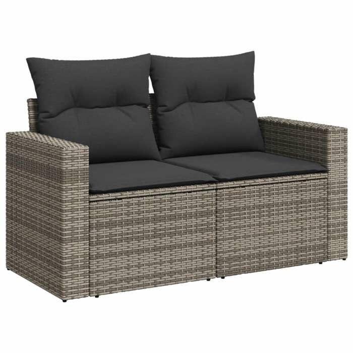 VidaXL Garden Lounge Set with Cushions 13 Pcs, Patio Sofas, Patio Furniture Set, Outdoor Furniture, Grey 3256760