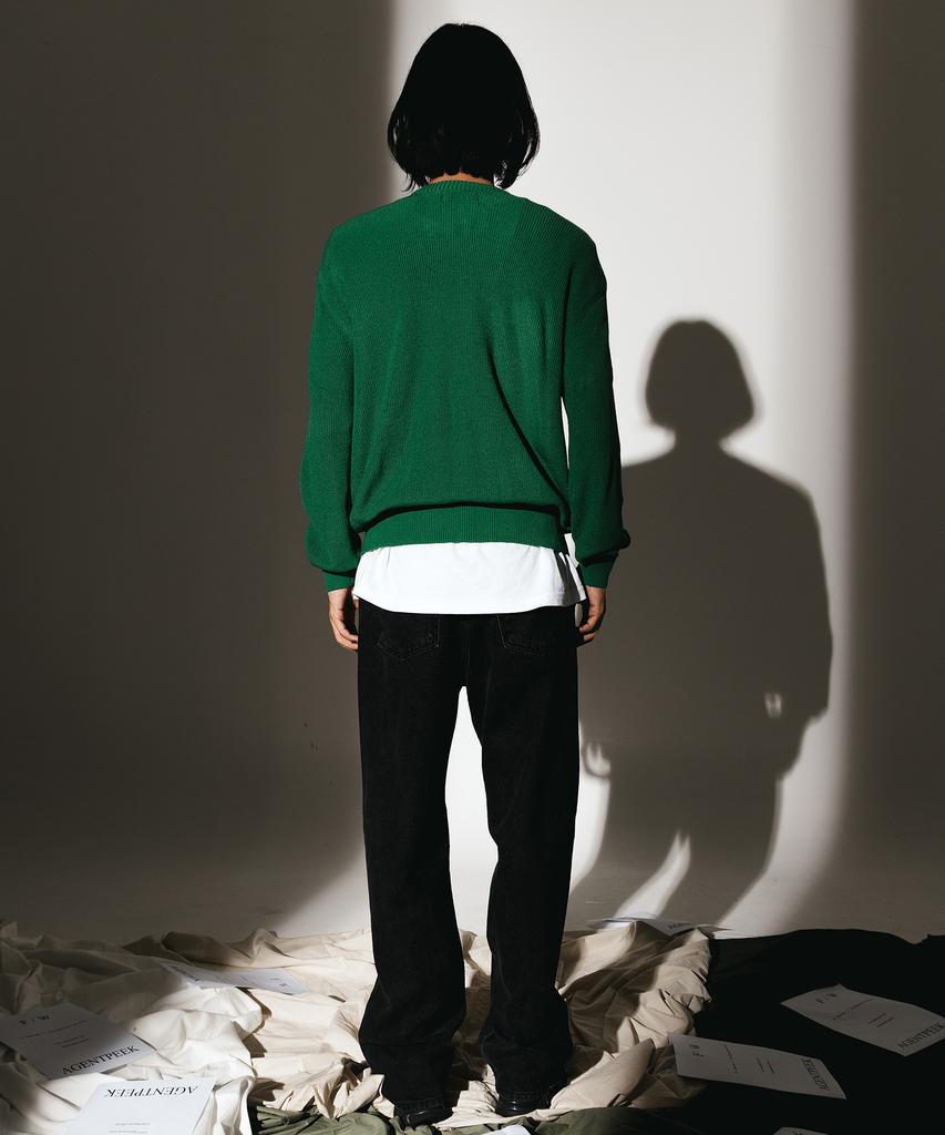 AGENT PEEK Agp Acrylic Round Knit Green