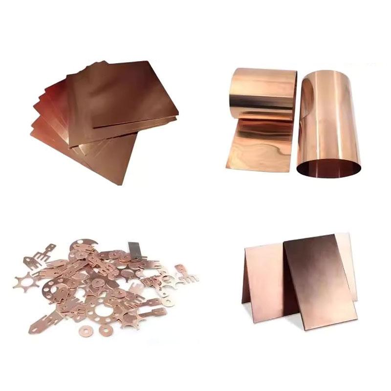 C5191 Phosphor Copper Plate Bronze Plate 100x200/100x300/200x200/200x300mm Thick 0.2/0.3/0.4/0.5/0.6/0.7/0.8/1.0/1.2/1.5~3.0mm