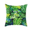 Summer Tropical Plants Cushion Cover Green Leaves Printing Decorative Pillowcase Polyester Tropical Plants Throw Pillow Case