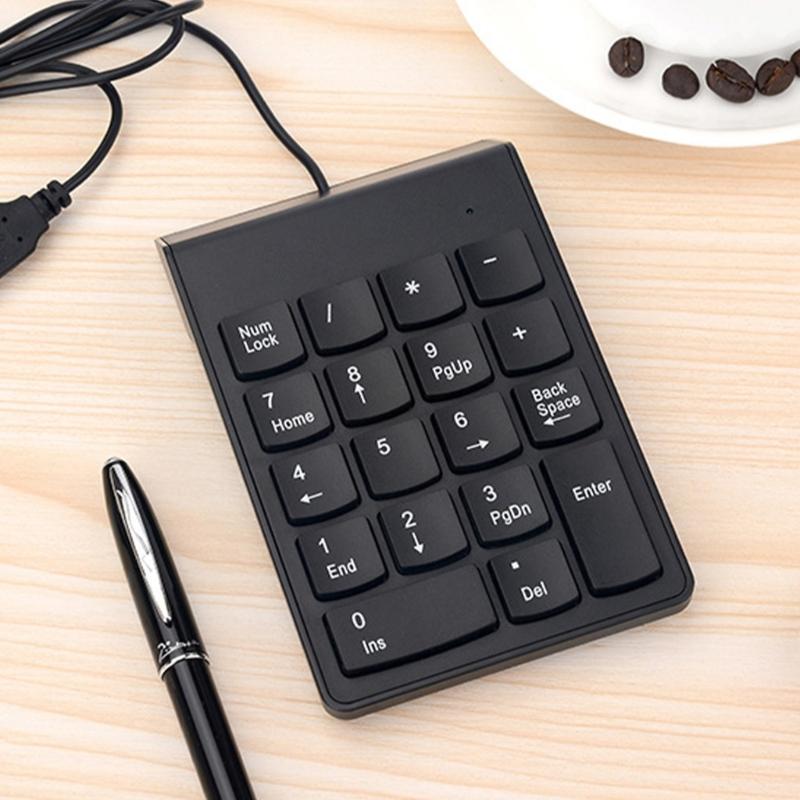 USB Corded Keyboard Numeric Keypad For Fast Accurate Typing For Laptop PC Desktop Notebook for Programmers And Gamers