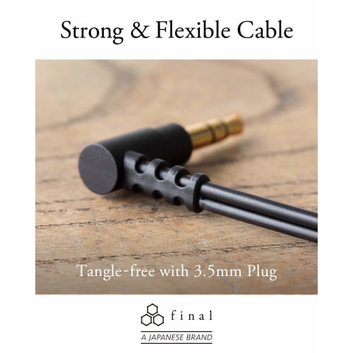 Final E1000 In-Ear Earphones (Black) FI-E1DPLBL