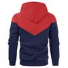 Autumn & Winter Youth Loose-Fit Three-Color Patchwork Hoodie (Plus Size, European Size)
