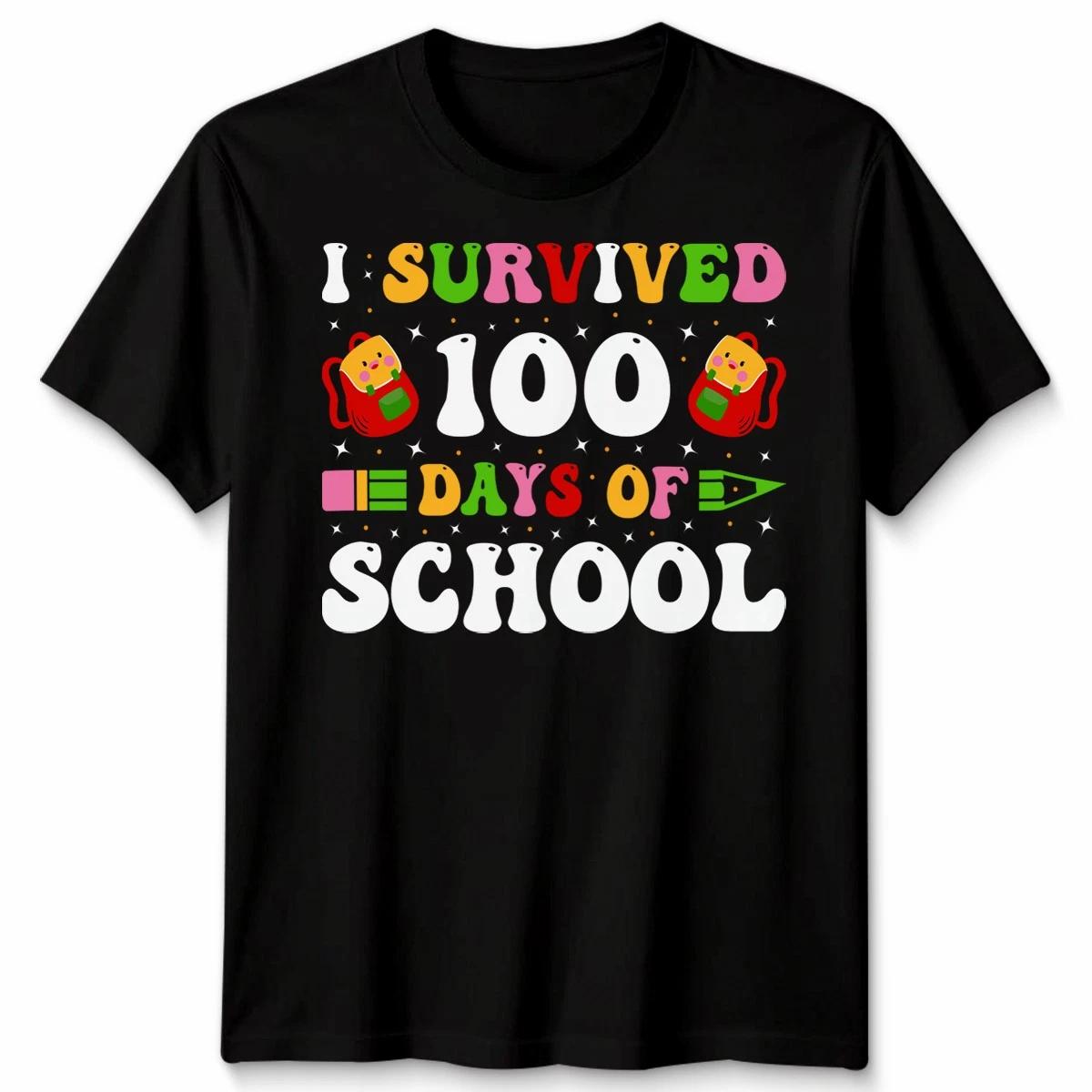 I Survived 100 Days Of School 100Th Day Of School Teacher Unisex Tshirt S