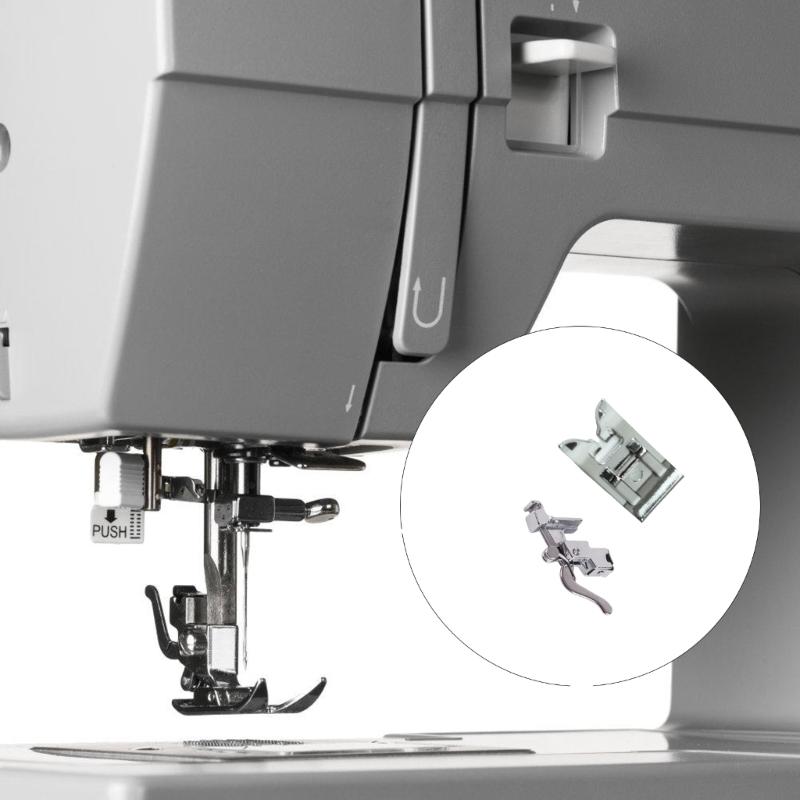 Pack Of 2 Metal Quilting Presser Feet and Low Shanks Adapters for Home Sewing Machine Accessories