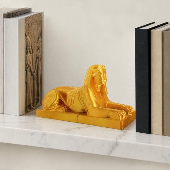 Sběratelská figurka egyptské sfingy, Mini soška sfingy tištěná 3D, Vintage egyptský suvenýr pro dekoraci domácího stolu