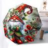 1pc Floral Fantasy Gnome Umbrella: Auto-Open Close Folding Design with 8-Bone Iron Frame, Perfect for Outdoor Festivals, Travel, Daily Use, and Gift G