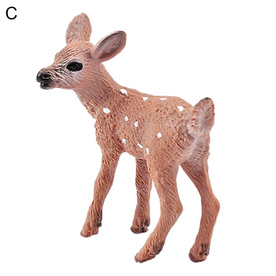 Animal Model Simulated PVC Home Decoration Beaver Anteater Squirrel Monkey White Tail Deer Fox Figurine for Children