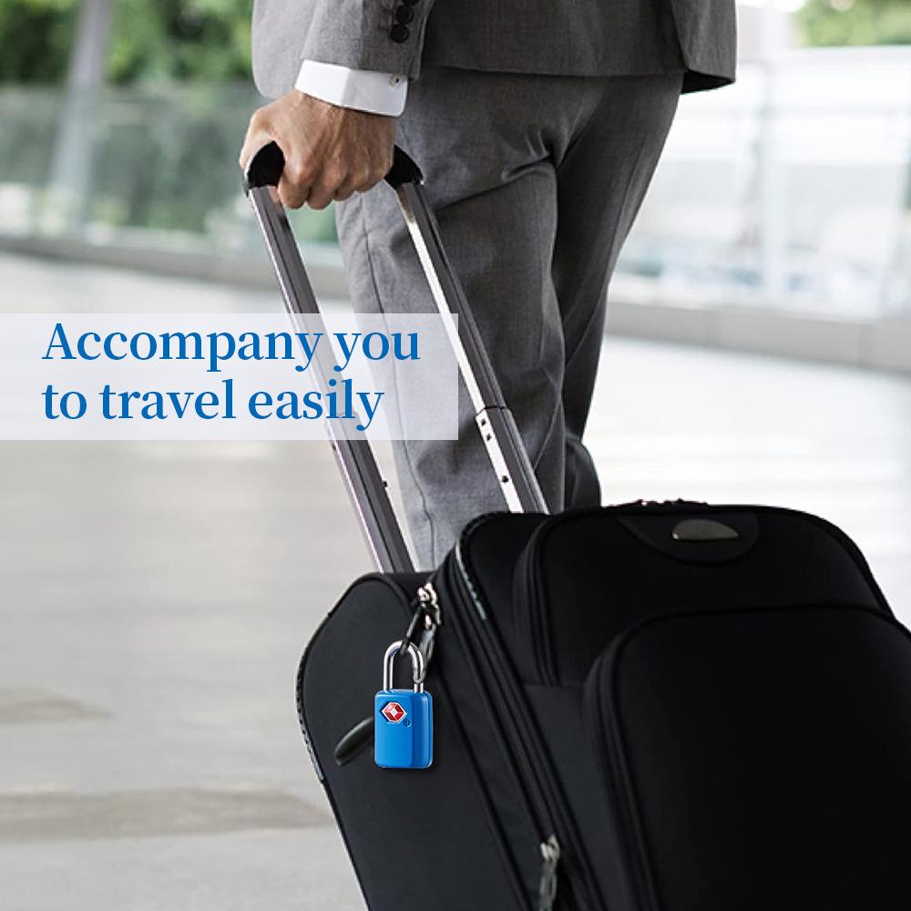 TSA21011 Mini Travel Trolley Suitcase Padlock - TSA Customs Key Lock