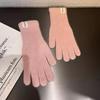 Women'S Thermal Split-Finger Gloves - Thick Winter Gloves With Elastic Wrist & Multi-Color Tips For Cycling, Hiking, Skiing