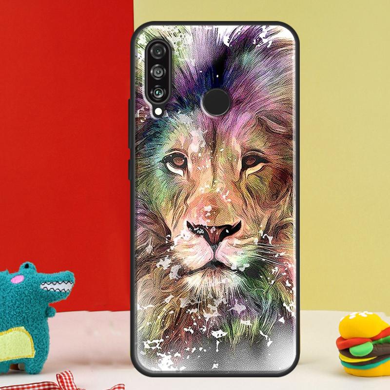 Lion Art For Huawei Nova 12s 12i 11i 8i 9 10 SE Y91 Y90 Y60 Y70 Y72 Y61 P20 P40 P30 Lite P60 Pro Case