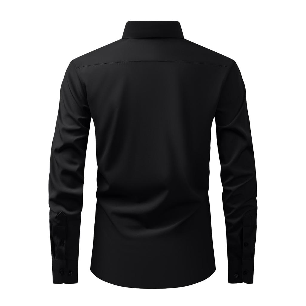 Men's  Sports  Fitness  Business  Leisure  Flip Collar  Long Sleeves  Shirt
