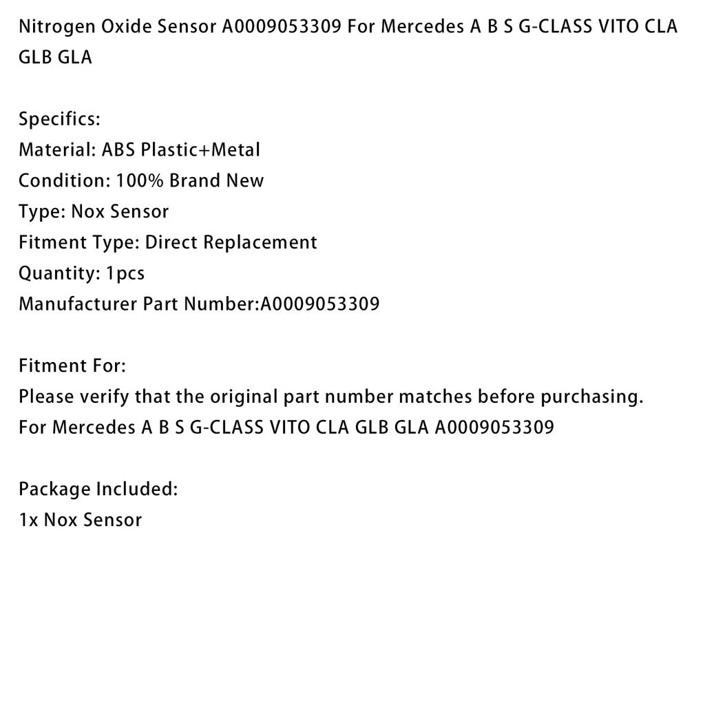 Nitrogen Oxide Sensor A0009053309 For Mercedes A B S G-CLASS VITO CLA GLB GLA