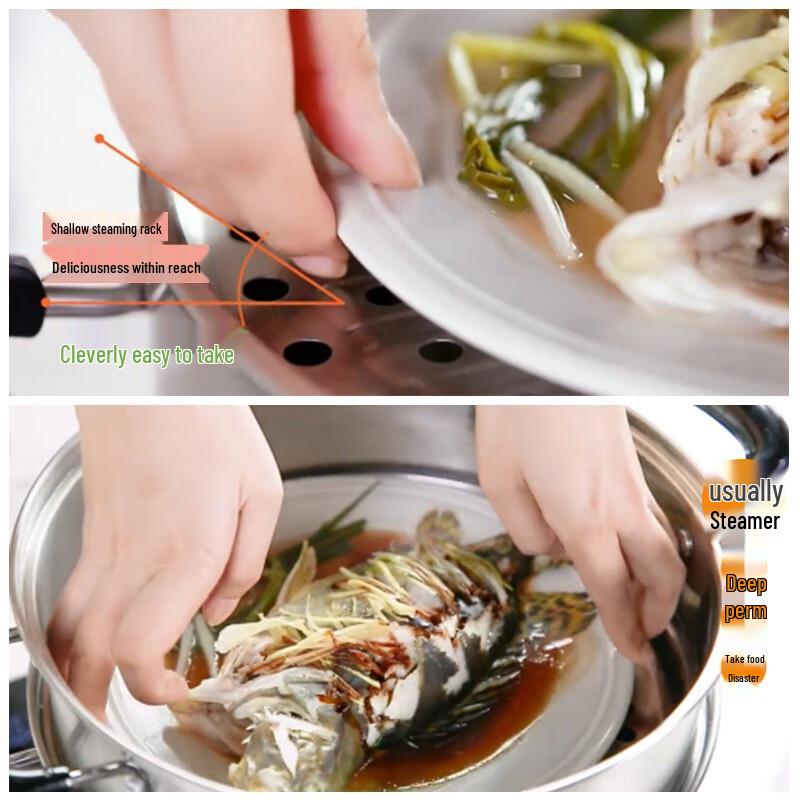 Supor 304 Stainless Steel 3-Layer Steamer Pot
