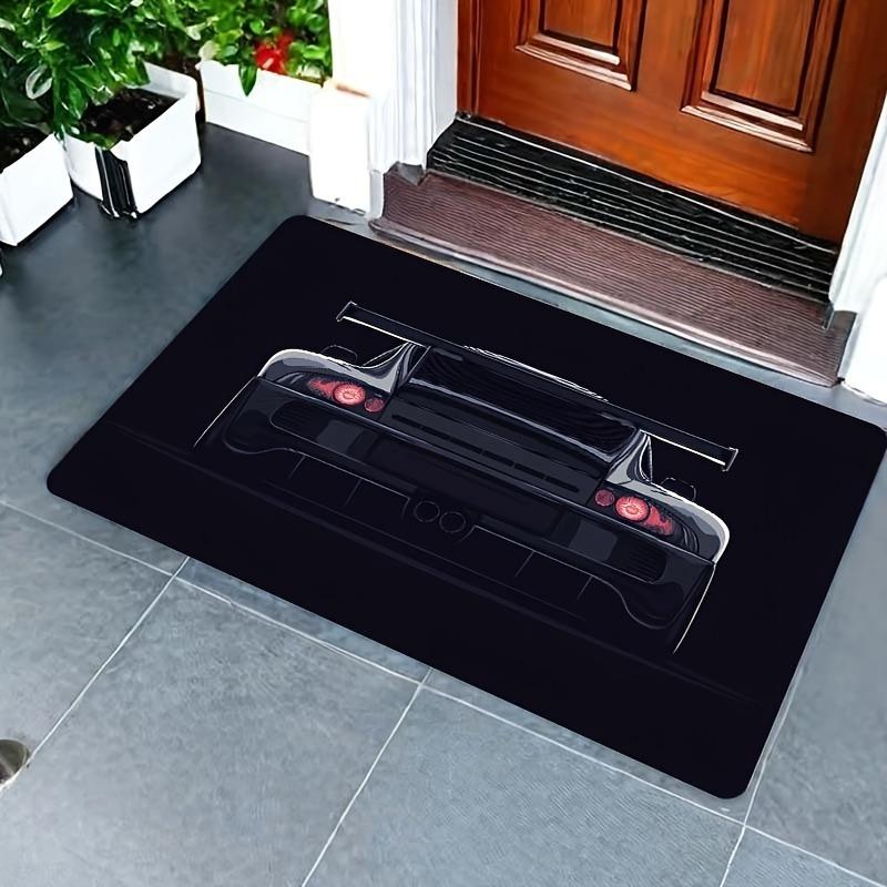 

1PC Car Pattern Kitchen Rugs Non-Slip Home Door Mats Pop design Bathroom Rugs Bath Mat Carpet for Home Sink Laundry Decor 40cm x 60cm