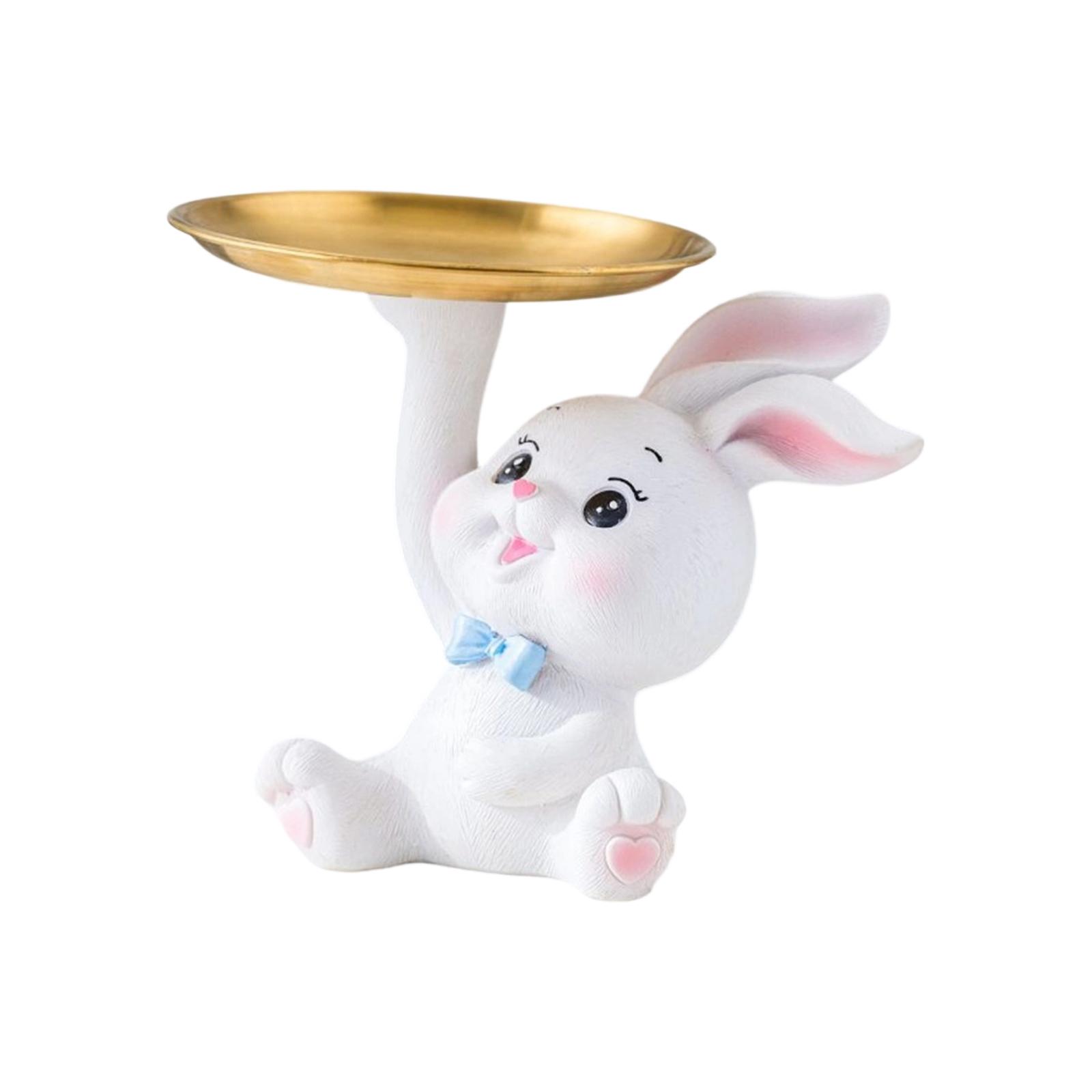 Поднос с кроликами, Пасхальная конфетница, Пасхальные украшения One Size