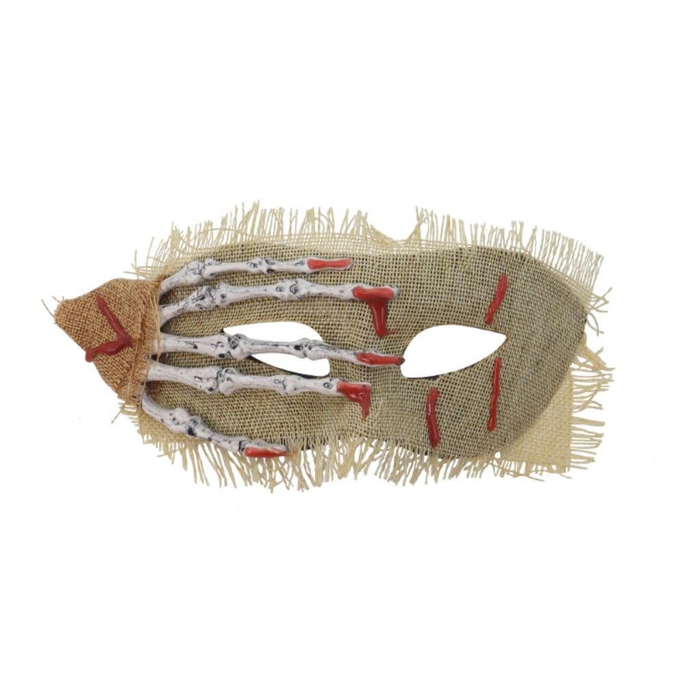 

Cosplay Halloween Eye Patch Party Props Half Face Mask Halloween Skull Hand Mask Men світло-зелений колір
