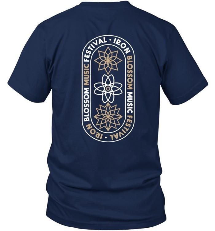 Iron Blossom Festival Blue Fractal Unisex Event Shirt Unisex T-Shirt XXXL
