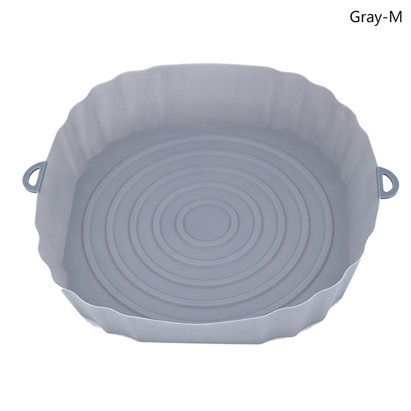 

Силиконовый вкладыш для корзины фритюрницы, многоразовый круглый бумажный поддон для кастрюли, жаропрочный антипригарный противень для выпечки, сменная сковорода для гриля, кухонная духовка M