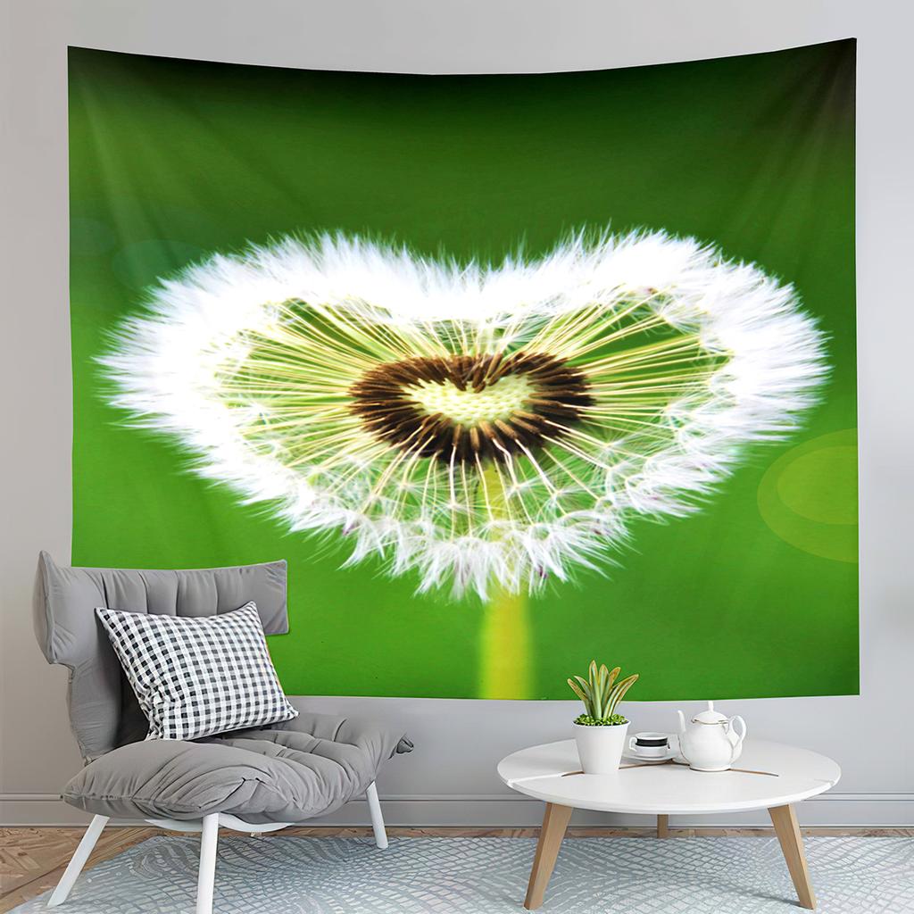 Spring Time Field Dandelions Tapestry Sunset Natural Scenery Tapestry Art Wall Hanging Home Living Room Bedroom Dorm Tapestries