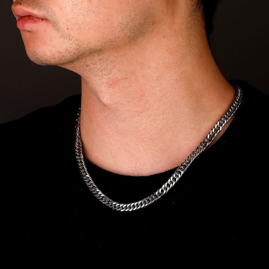 Factory Hot Sell  Pvd 14 k Gold Plated Hip Hop Cuban Link Chain Men's Stainless Steel 8 mm Wide Necklace for Parties