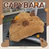 Capybara Coral Fleece Hooded Pajamas Set - Plush Sleeping Bag & Cartoon Home Suit for Autumn/Winter.