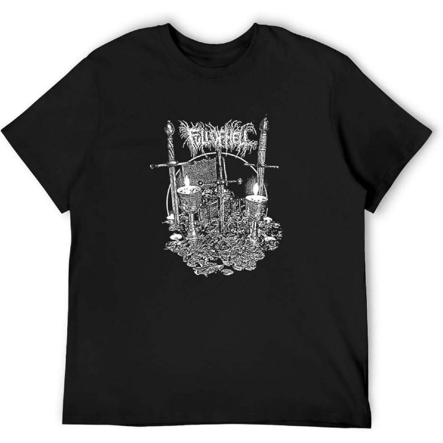 XIANGCUIJIAO Full of Hell Burning Myrhh Vintage T Shirt Short Sleeve Funny Top Black XXXXXL разноцветный