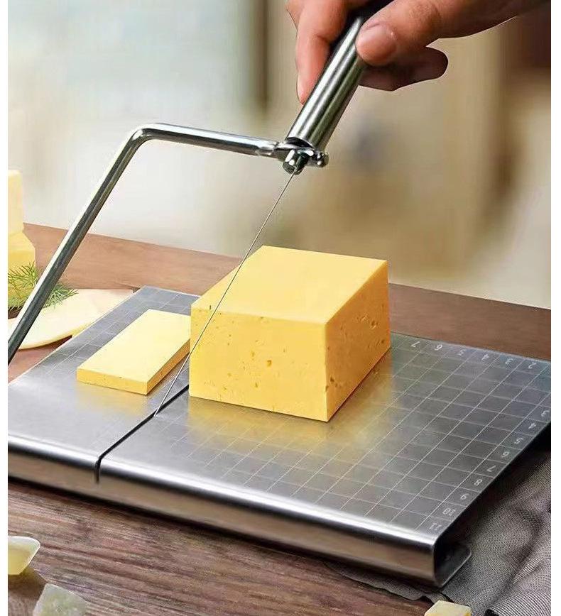 Multifunctional Stainless Steel Cheese, Butter & Cake Slicer Tool