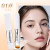2pcs Color Changing Foundation Stick with Brush Set, Waterproof Long Lasting Concealer Oil Control Moisturizing Nude Makeup Cream