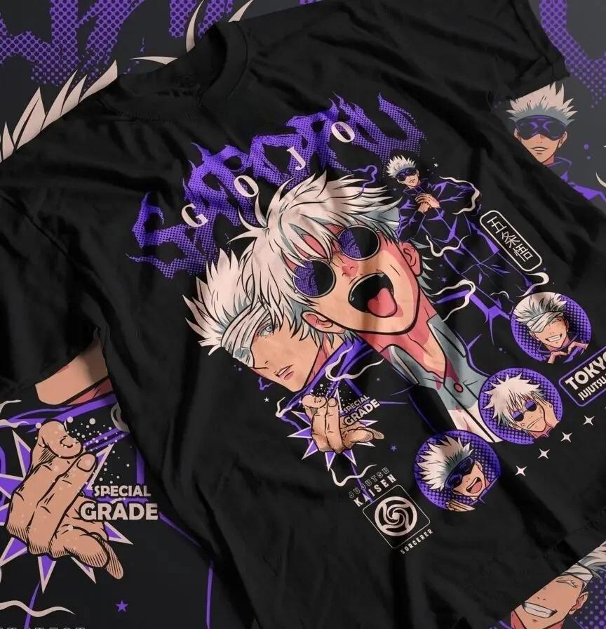 

Gojo Satoru T-Shirt Jujutsu Kaisen Mahito Anime Horror Funny Gift Shirt All Size Oversized Graphic T Shirts Women s Clothing 4XL