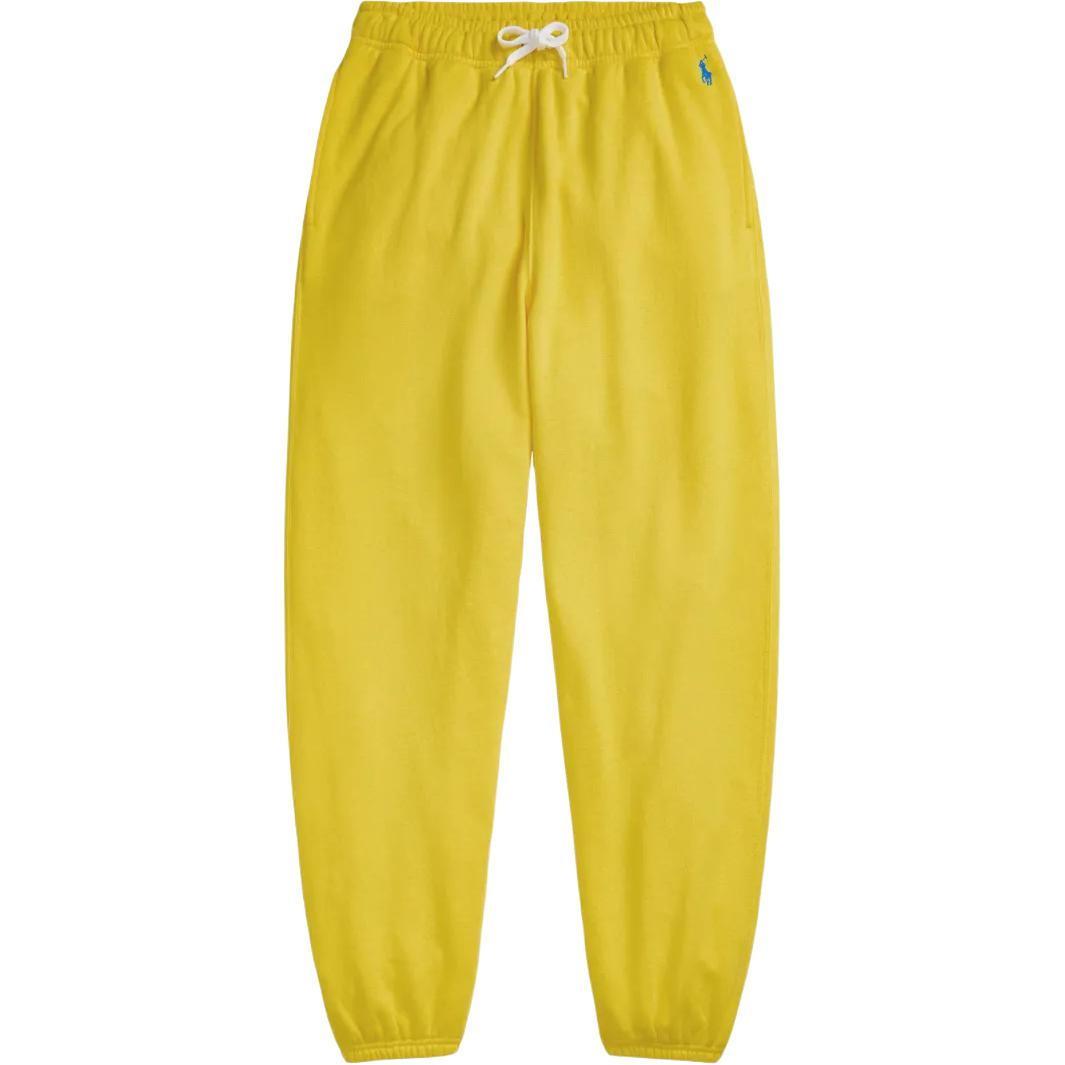 

Polo Ralph Lauren SS25 Однотонные трикотажные спортивные брюки средней посадки с вышивкой логотипа Женские низы Желтый 211935585-014 S