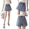 High-Waisted Loose Fit Women's Denim Skirt with Buttons - Summer 2023 Collection
