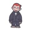 Classical Red Monkey Enamel Pins Set Funny Trendy Animal Brooches Quirky Lapel Badges Cool Humorous Gift For Teens