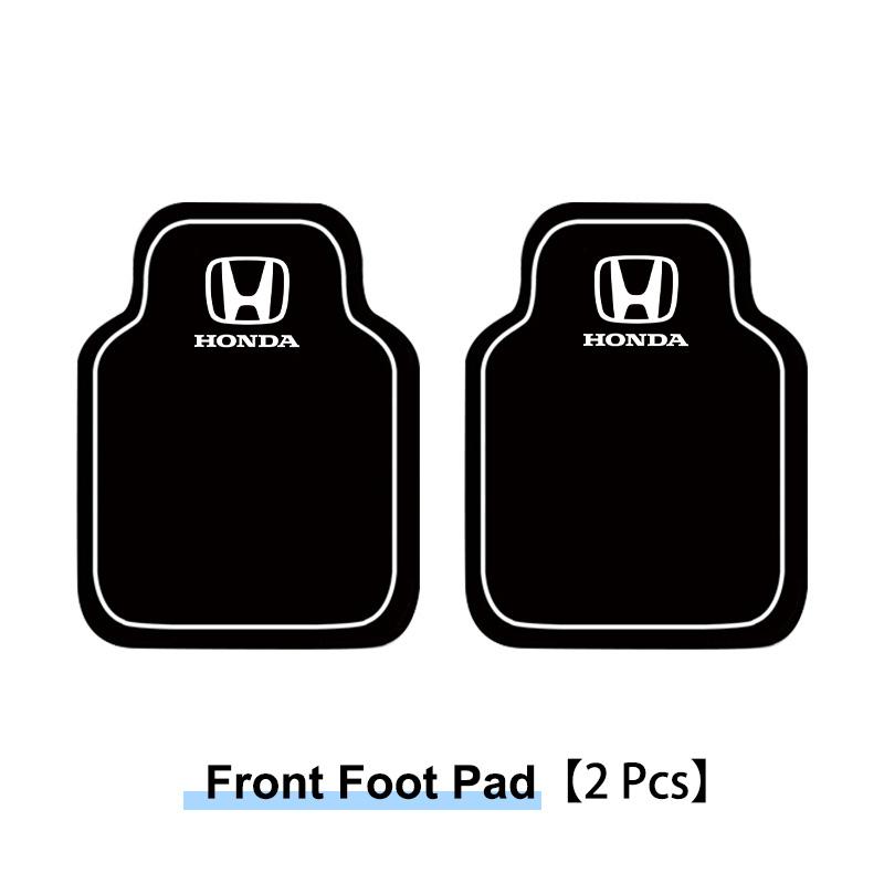2/4pcs Leather Car Floor Mats Quality Waterproof For Honda Civic Accord Fit Jazz Pilot CRV Odyssey Passport City Shuttle HRV CRX