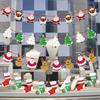 Christmas Elk & Santa Paper Garland Banner