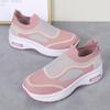 24-Year-old New Mesh Breathable Casual Shoes Heightened Thick-soled Non-slip and Wear-resistant Elderly Walking Shoes One-pedal Mother Shoes