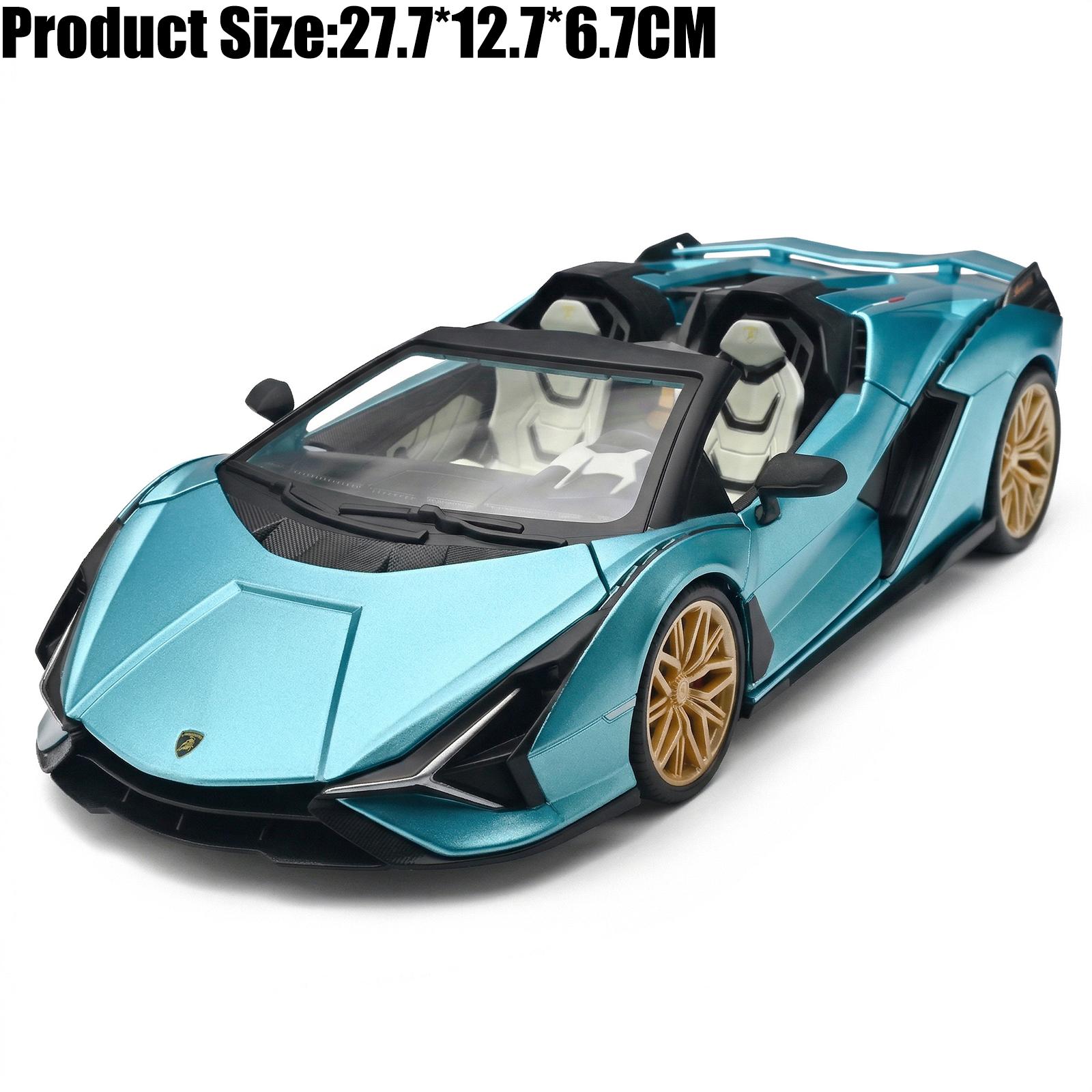 

1:18 Lamborghini Sián Roadster Supercar Alloy Metal Diecast Model Car Desktop Display Collectible Ornaments Holiday Present Gift синий