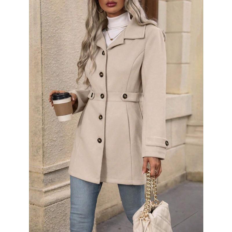 

DAFIFY Женская мода повседневная однотонная принтованная куртка с длинным рукавом и воротником-поло на осень-зиму XXL