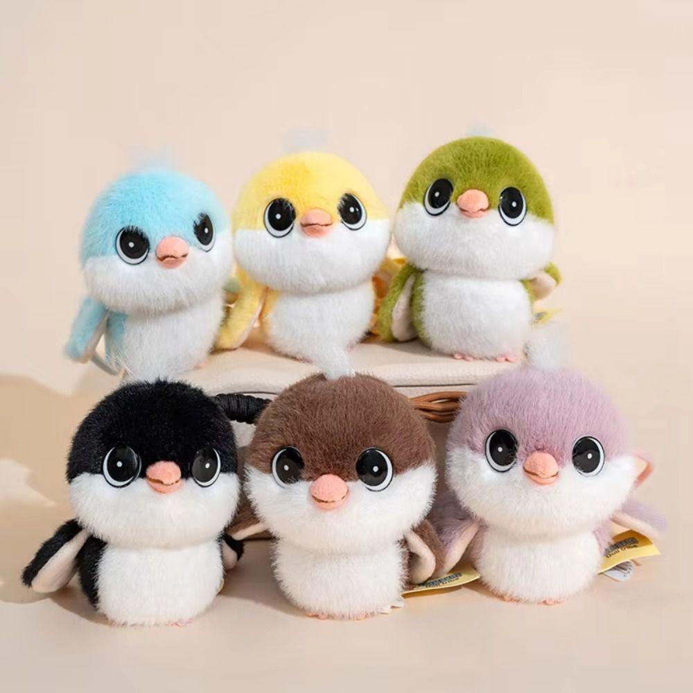 Plush Animal Bird Plush Toy PP Cotton Sparrow Plush Toy Plush Tit Bird Pendant  Home Decor