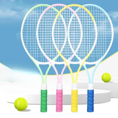 Tennisracket för barn 21 tum Professionell ram av järnlegering Halkfritt grepp Tennisutrustning Racket för park Fritid Bakgård
