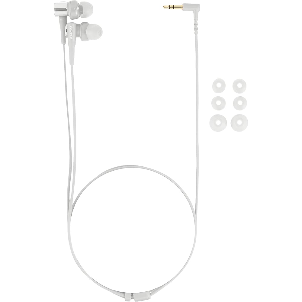 Sony Wired Earphones MDR-XB55: In-ear type, Grayish White MDR-XB55 W