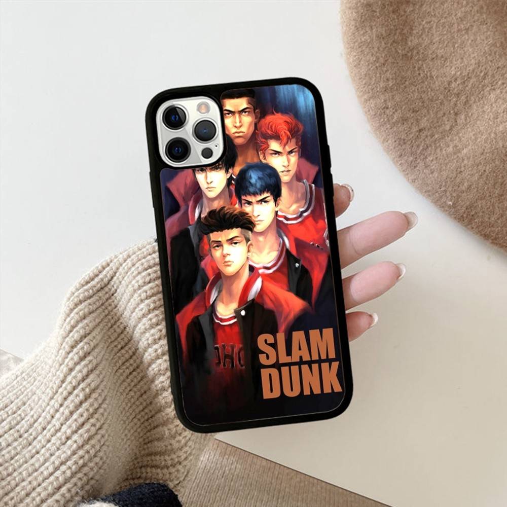 

Lovely Anime S-Slam D-Dunk For IPhone 17 16 15 14 13 Pro 12 11 Pro Max Hard PC+TPU Phone Cases Back Cover iPhone 17pro max